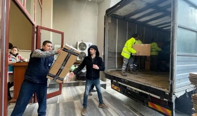 Narlıdere’de Toplanan Yardımlar Deprem Bölgesine Gönderiliyor
