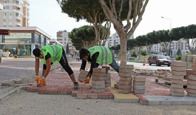 Termesos Bulvarı kaldırımı yenileniyor