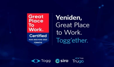 Togg’a ’Great Place to Work’ sertifikası