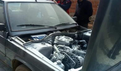 Bilecik Pazaryeri’nde araç yangını