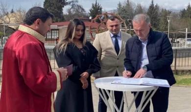 Bursa İnegöllü zabıta memuru Kahramanmaraş’ta dünya evine girdi