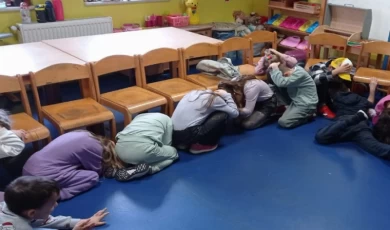 Bursa’da minikler tatbikatta!