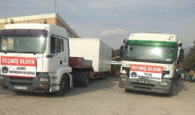 Kayseri’den deprem bölgesine tam destek