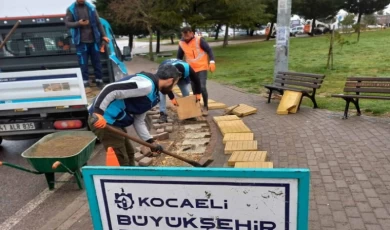 Kocaeli’de Yol Bakım Timi’nden engelsiz ulaşım