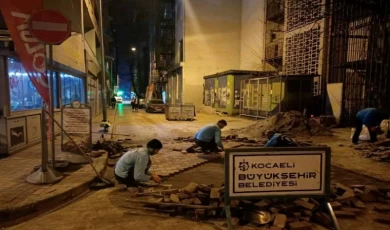 Kocaeli’nin Yol Timi’nden gece operasyonu