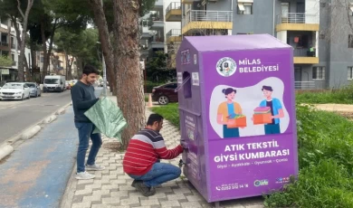 Milas’ta 6,6 ton atık tektsil toplandı