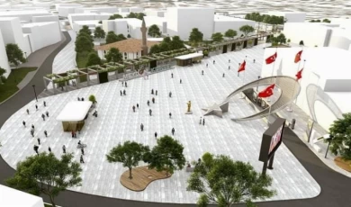 Bursa Kestel’in ’Meydan’ına son dokunuşlar