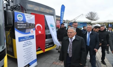 Kayseri’de otobüs filosuna ’büyük’ katkı