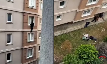 İstanbul Ümraniye’de aileyi fark eden gençler 4. kattan atladı