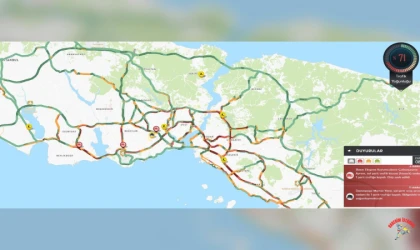 İstanbul’da yağmur ve kaza trafiği vurdu: Yoğunluk yüzde 71’e çıktı