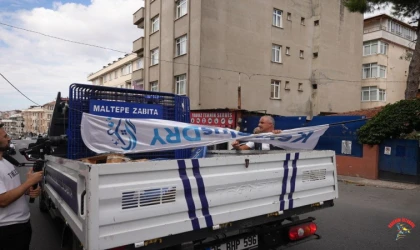 Maltepe Fındıklı’da yaya yolunu daraltan eşyalara müdahale