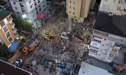 Maltepe'de çöken binada ölen iki kardeş son yolculuğuna uğurlandı